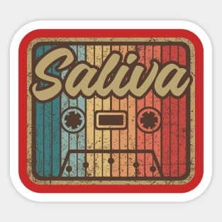 Saliva Vintage Cassette Sticker